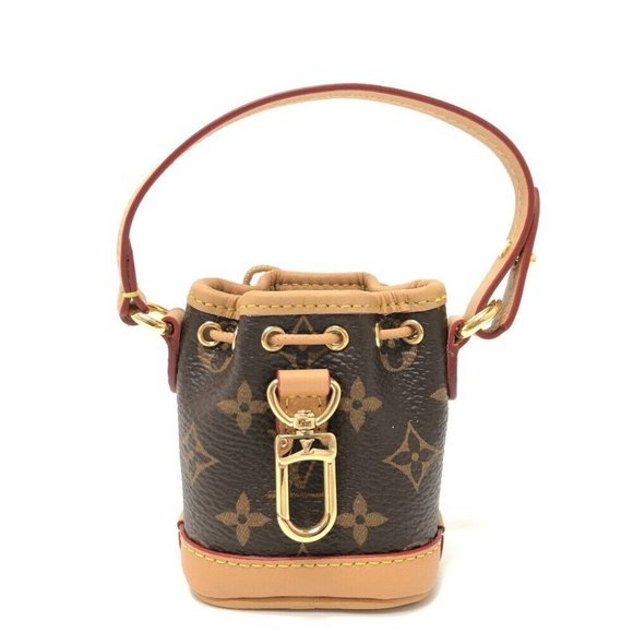 LOUIS VUITTON Monogram Bijoux Sac Micro Noe Key Holder charm - Picture 1 of 10